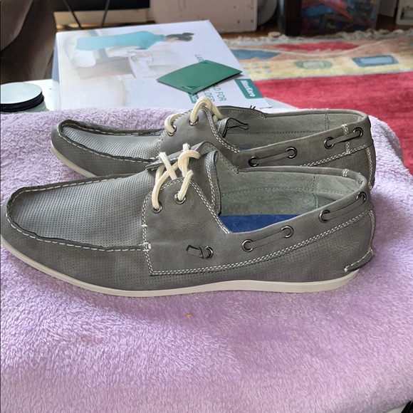Gray Madden Boat Shoes Suede Material - Picture 5 of 8